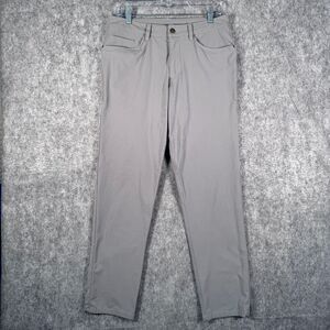 Lululemon ABC Pants Mens 30x30 Gray Warpstreme 5 Pocket Casual